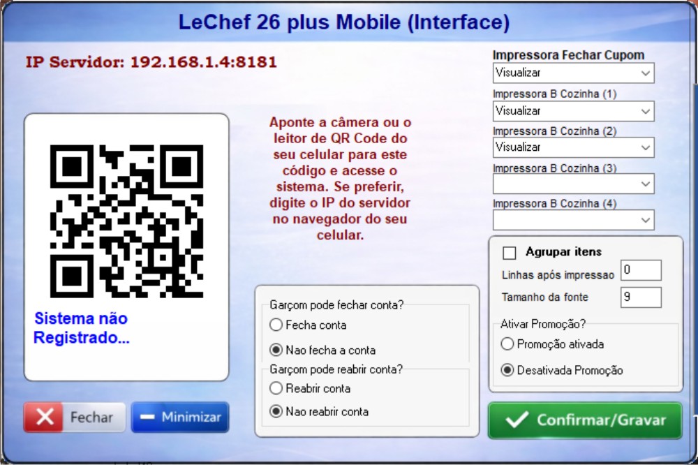 Comanda Eletrônica 26 - Imagem 1