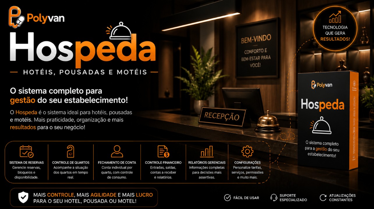 Programa Hospeda da Polyvan para hotéis, pousadas e motéis