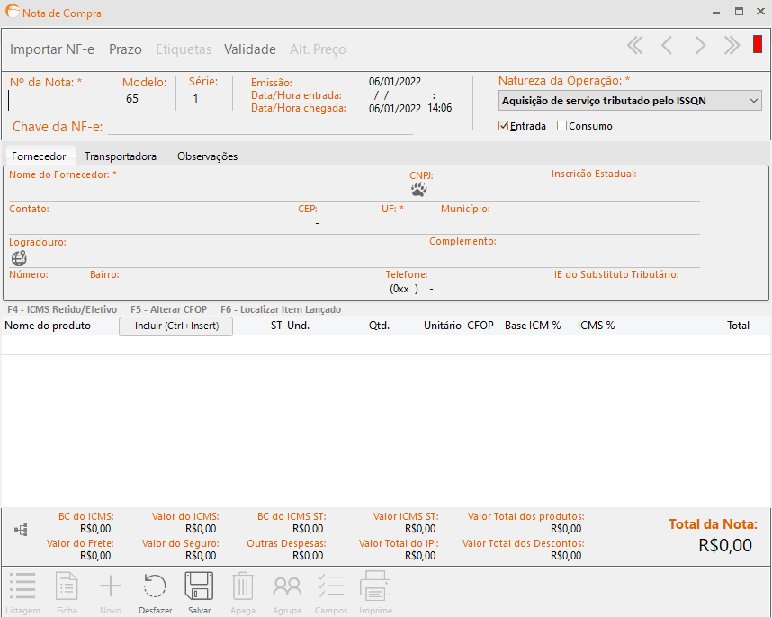 Recursos de compras do Gslim