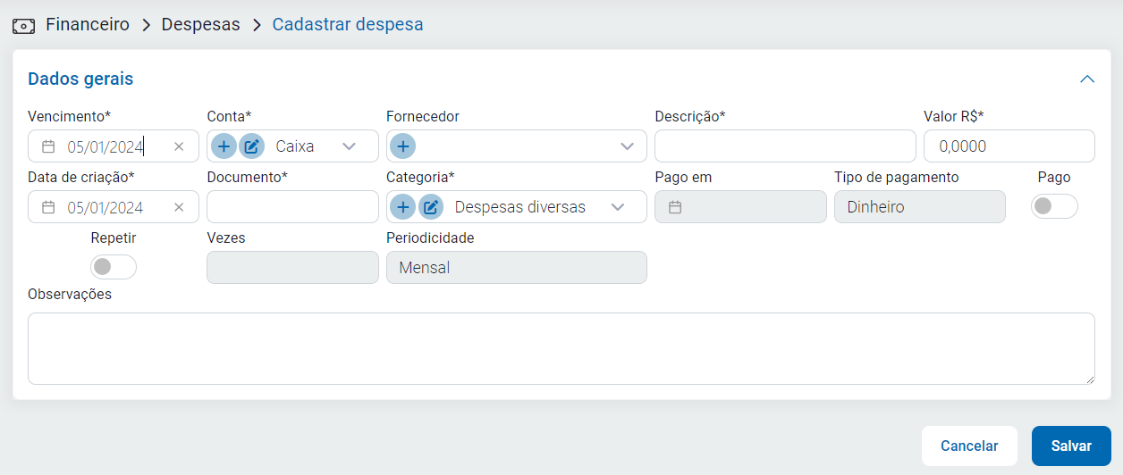 Tela do ZWeb