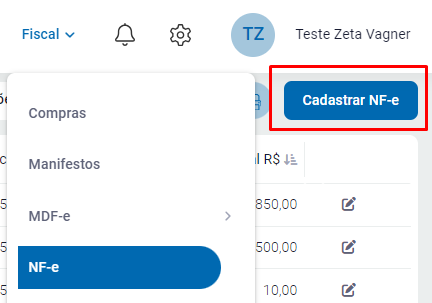 Tela do ZWeb